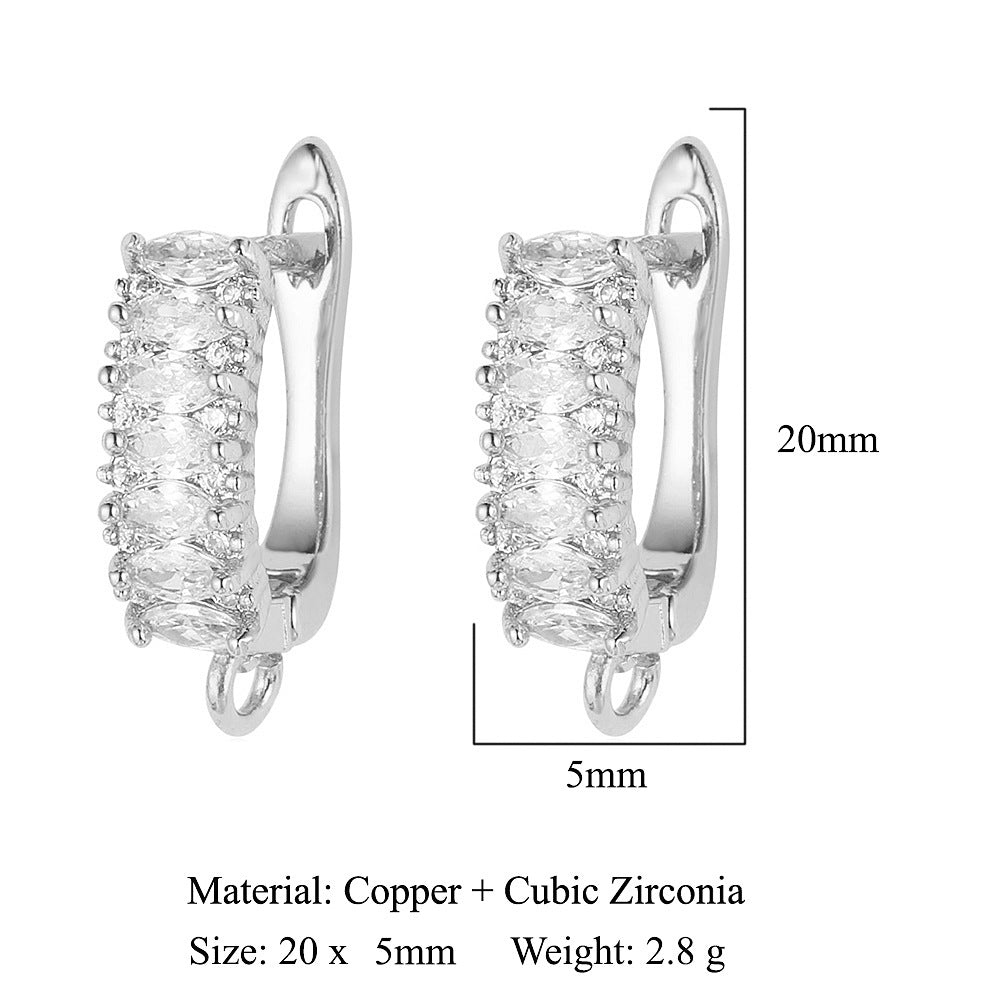 Round shell women's ear buckle