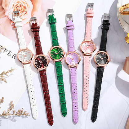 Reloj minimalista luminoso popular para mujer con transmisión en vivo 