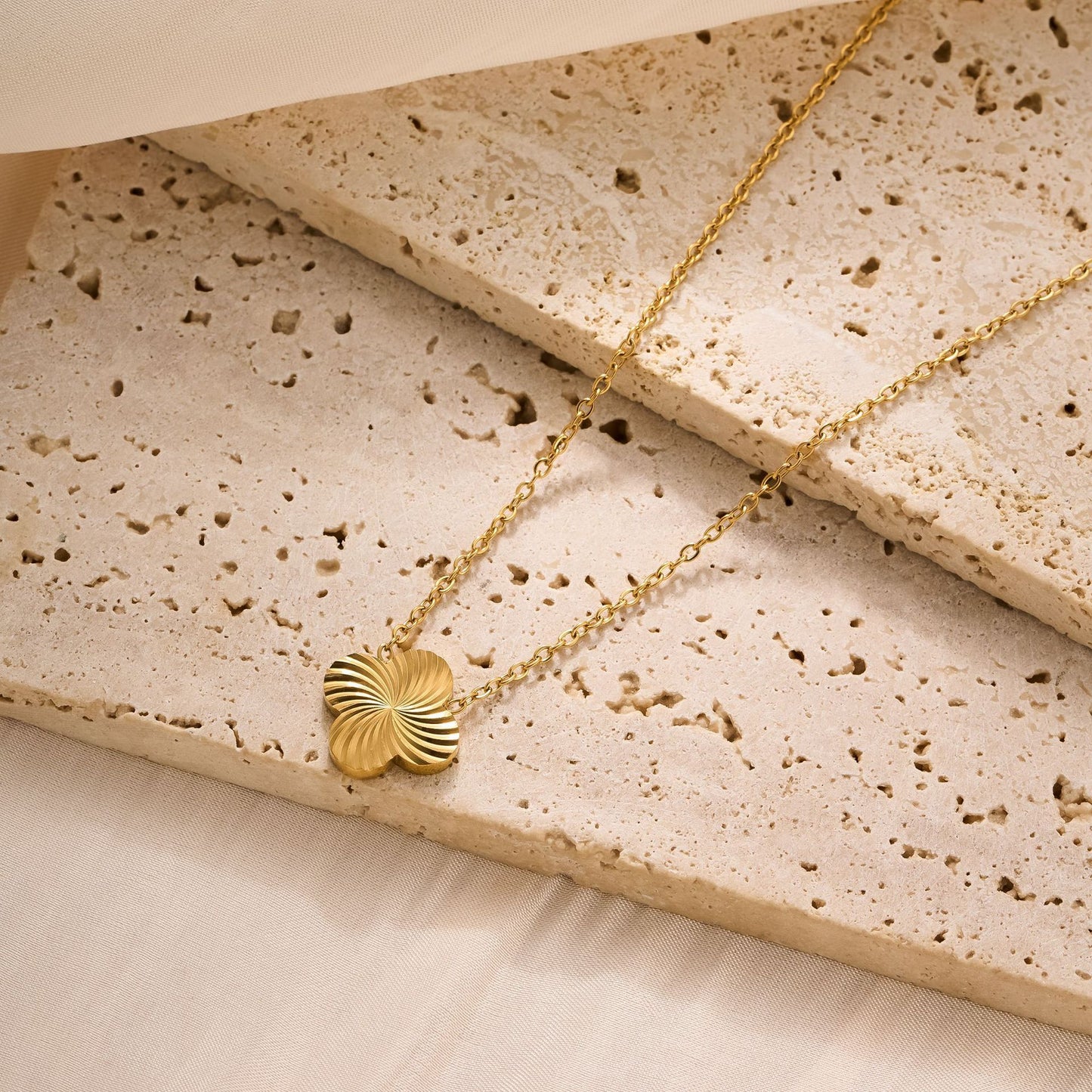 Titanium Steel Four-Leaf Clover Necklace