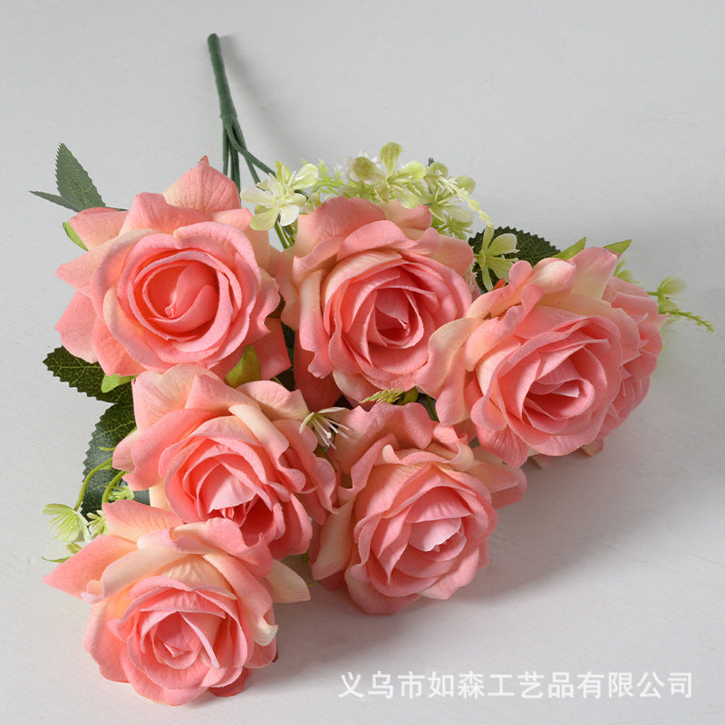 Artificial flower 7 heads Aisha rose