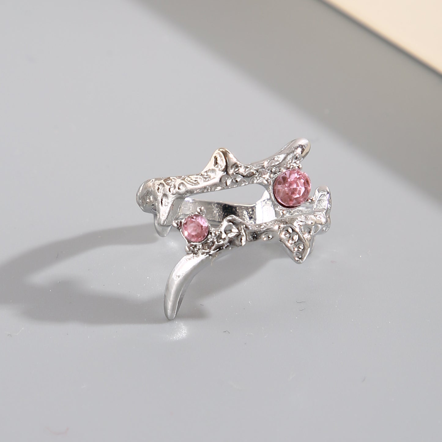 Nicho para anillo de piedra lunar vintage 