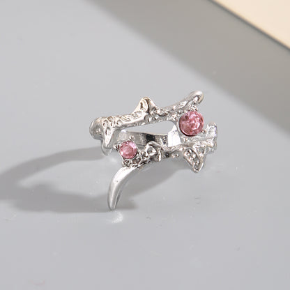 Nicho para anillo de piedra lunar vintage 