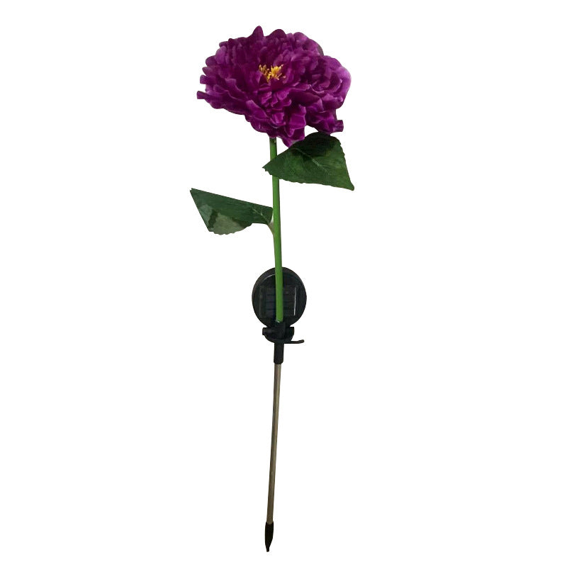 Solar Peony Simulation Flower Light LED