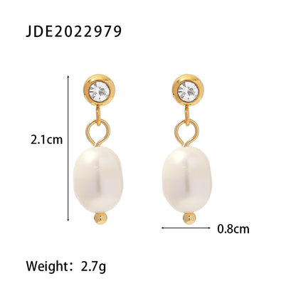 Freshwater Pearl Hoop Earrings
