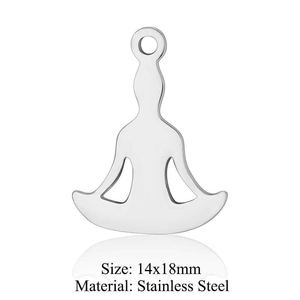 5 pcs/titanium steel accessories Tree of Litfe pendan