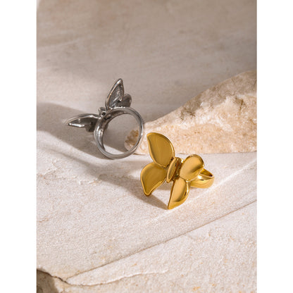 Anillo Mariposa Liso 