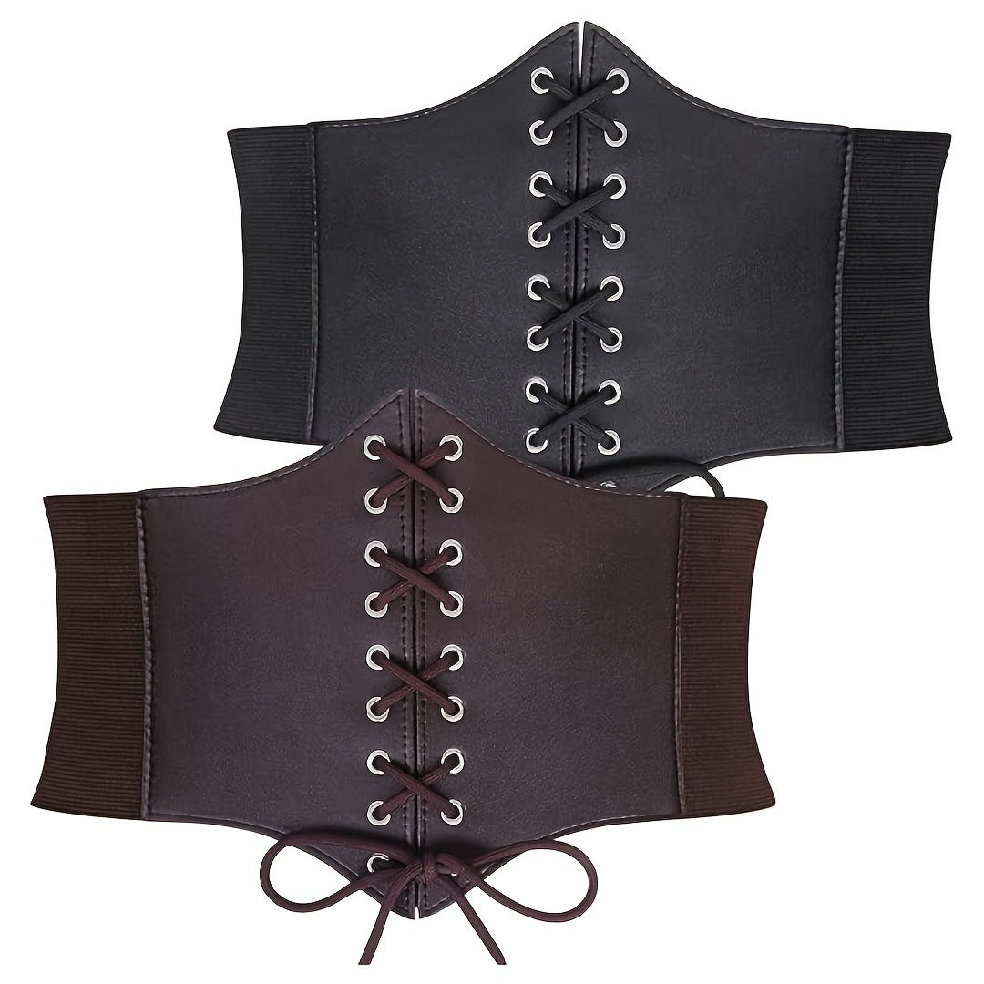 Elastic waist width belt