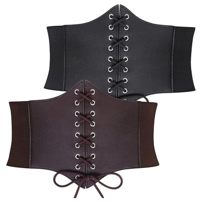 Elastic waist width belt