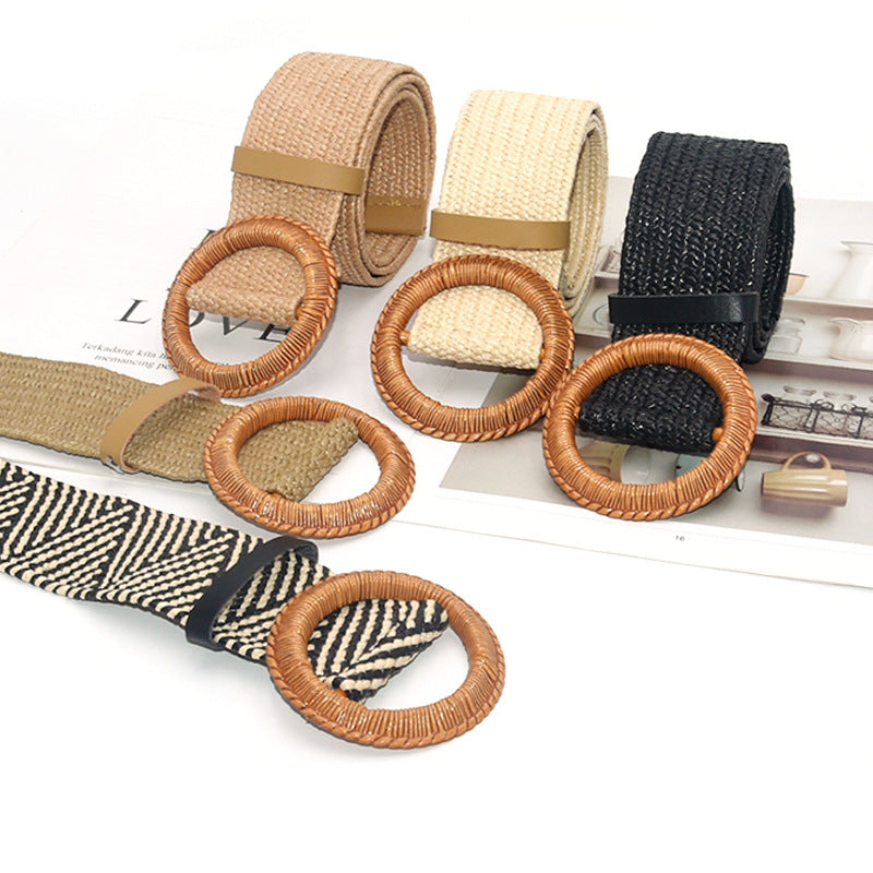 Non-porous round hole texture belt belt