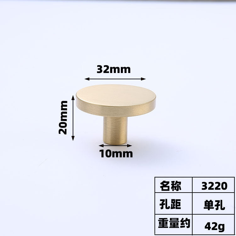 Brass cabinet handle