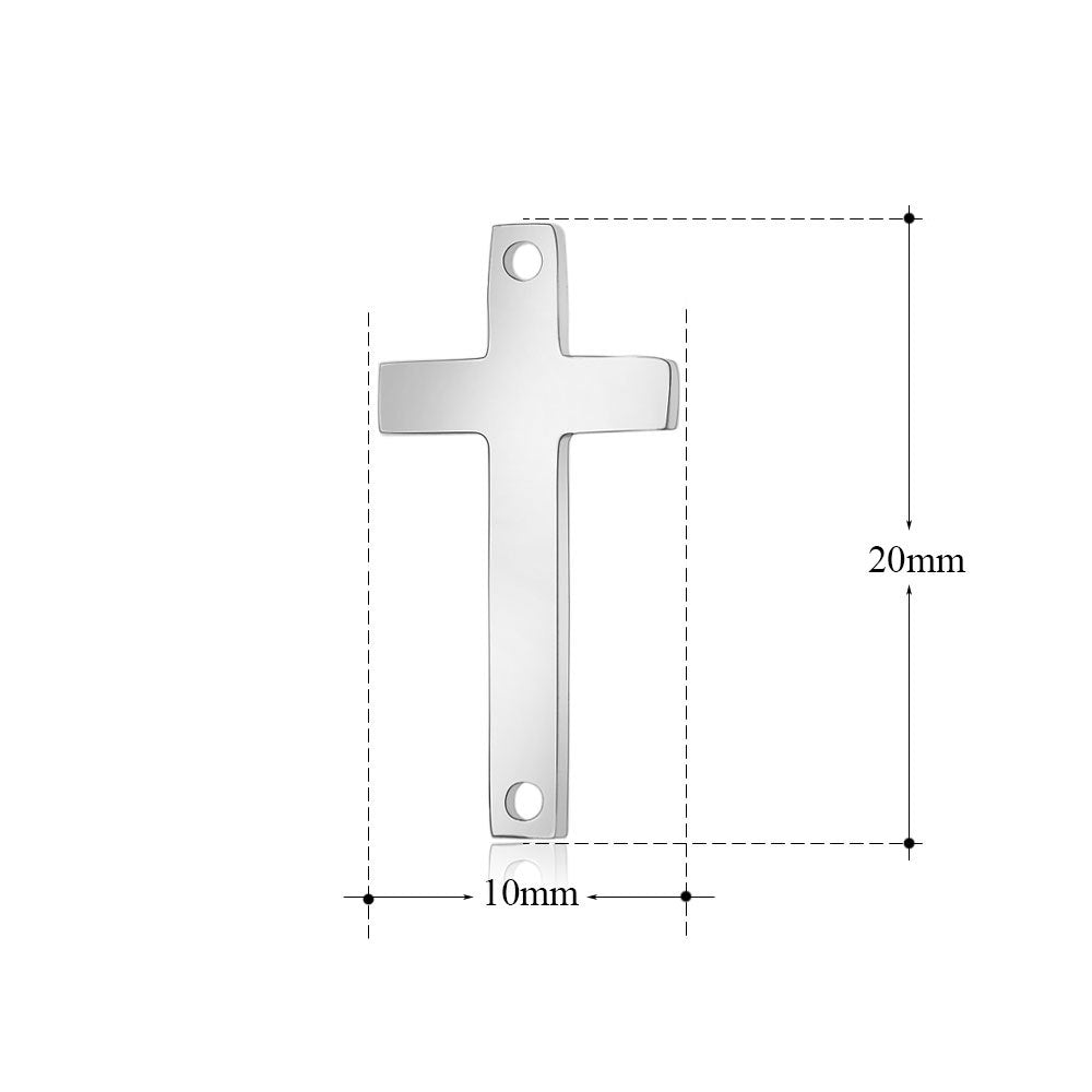 10 pcs/bag Cross Clover Bird Penguin Stainless Steel Pendant