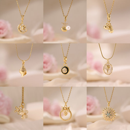 Flower Bell Pendant Necklace