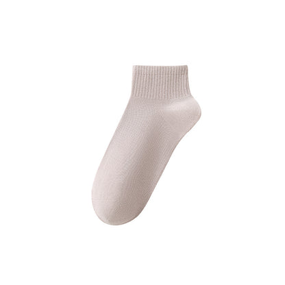 Calcetines tobilleros transpirables de algodón para hombre de primavera-otoño-verano 