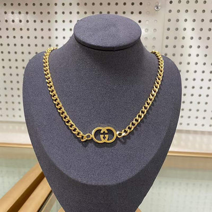 GG letter bracelet necklace