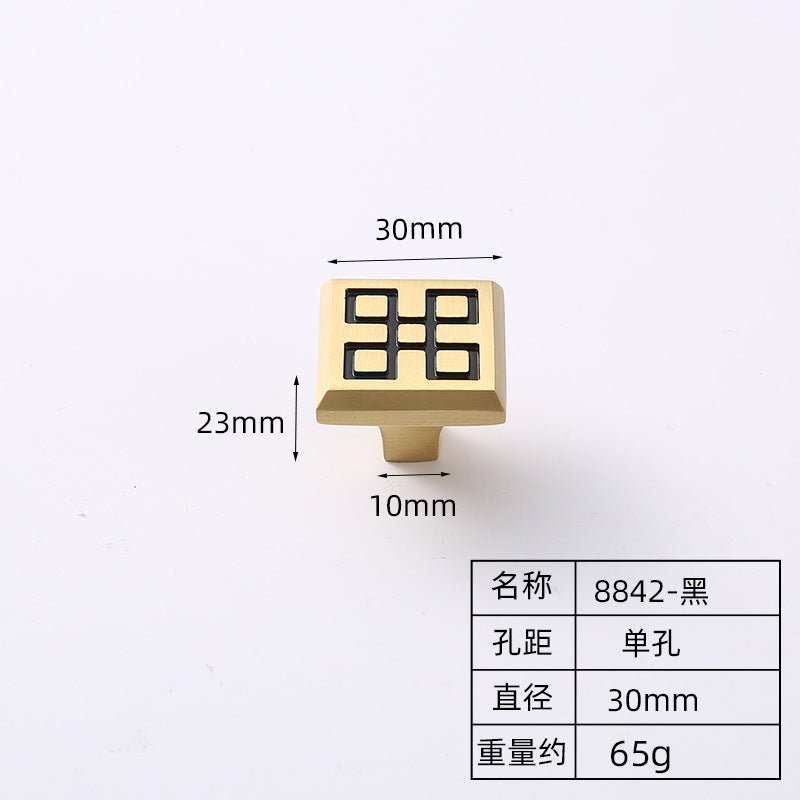 Chinese cabinet door handle brass new