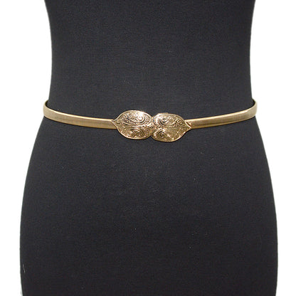 Cloud pair buckle elastic chain thin belt