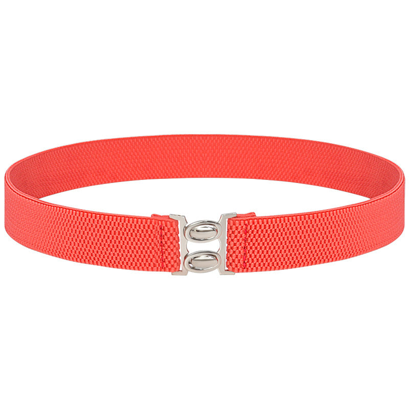 Elastic belt female black