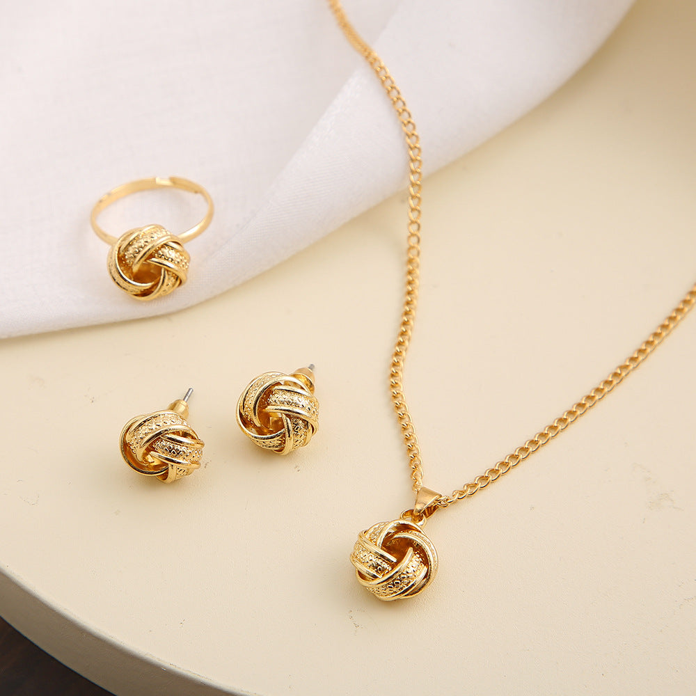Knotted Jewelry 3-Piece Set