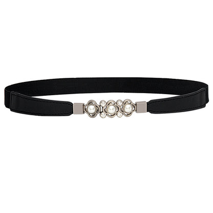 fashion Black elastic small belt