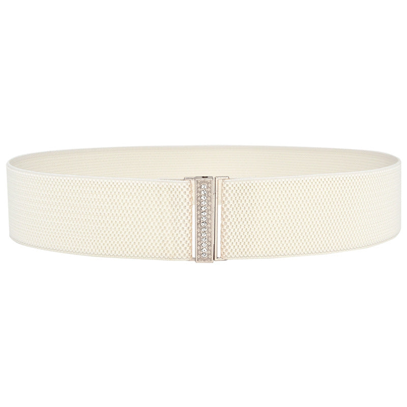 Elastic rhinestone belt elastic