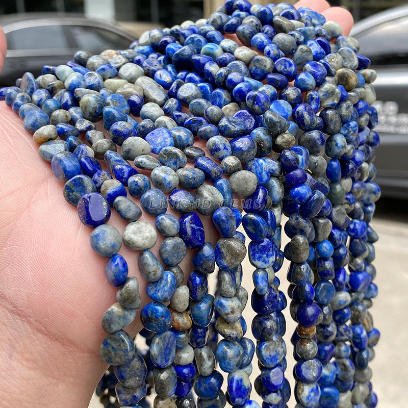 6-8M natural lapis lazuli conformal beads loose beads