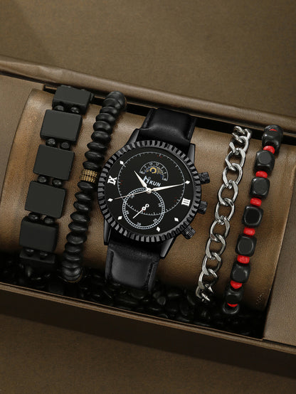 Creative Alloy Watch Sports Bracelet Set