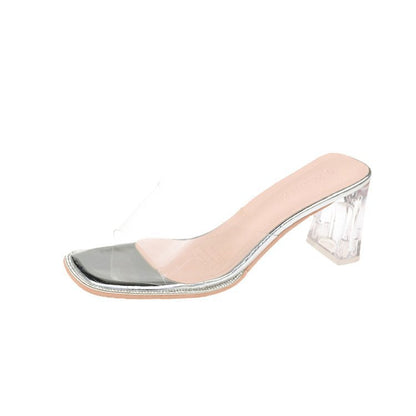 Transparent sandals cool slippers