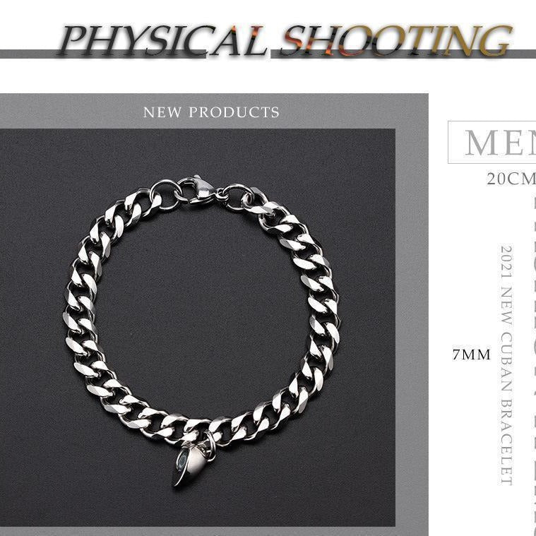 Heart-to-heart magnet couple bracelet