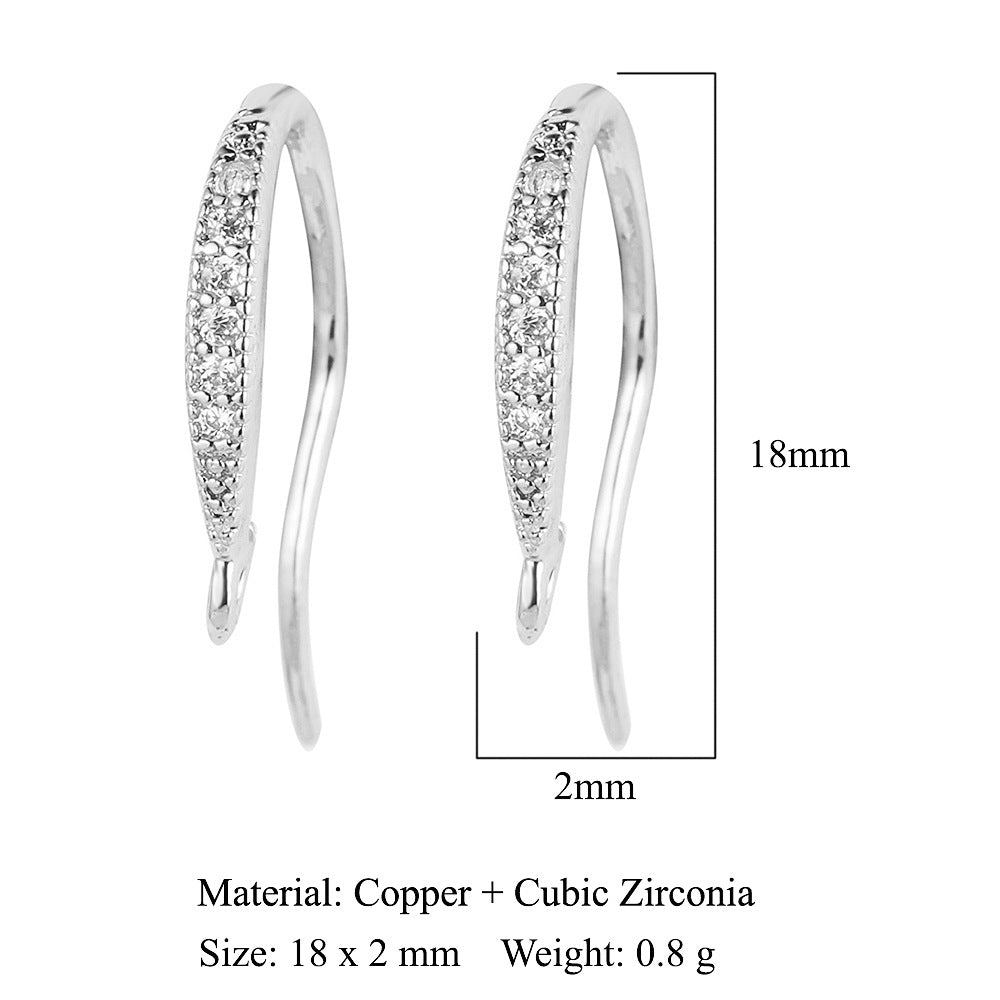 Water drop bee butterfly women's copper ear buckle