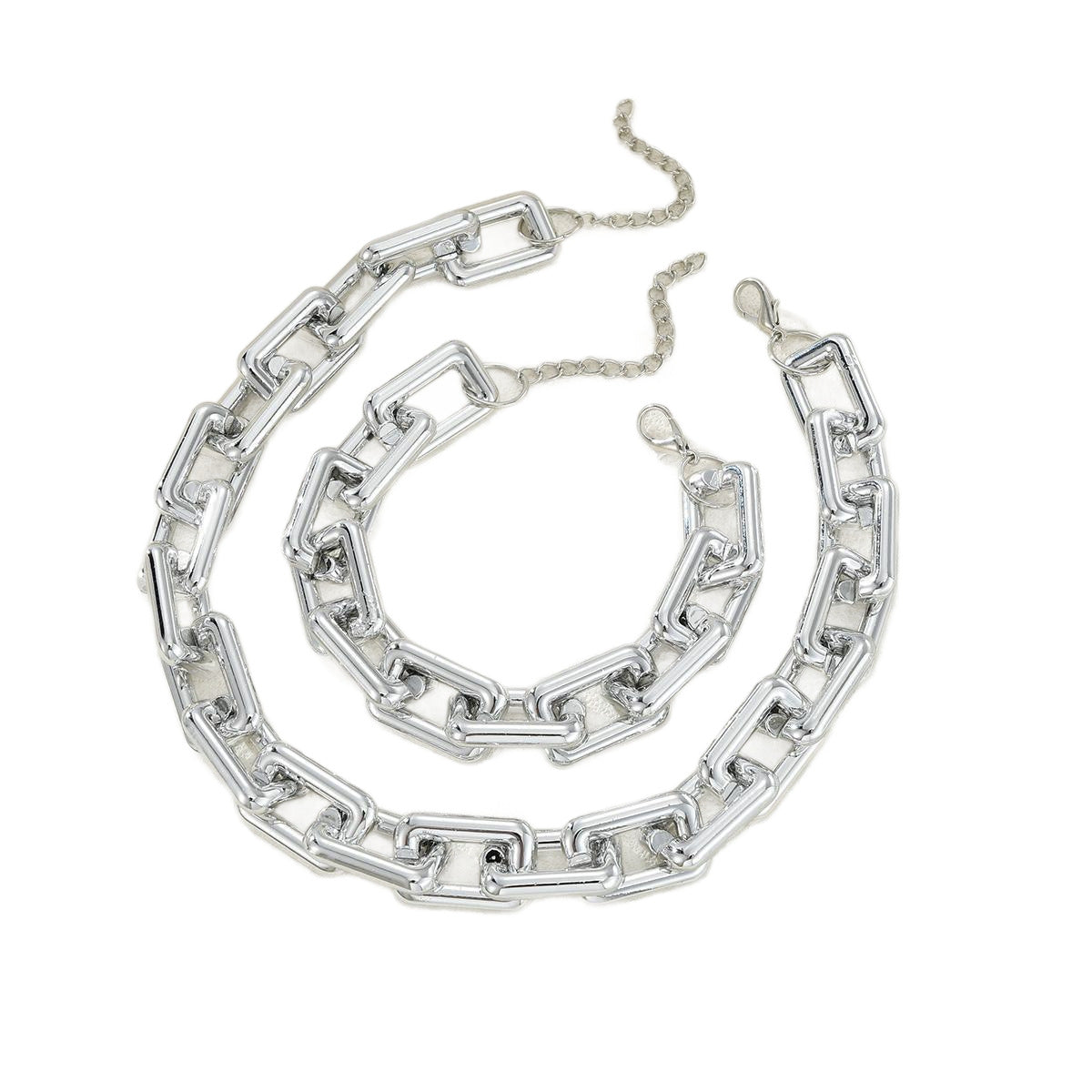 CCB Plated Open Ring Necklace Chain