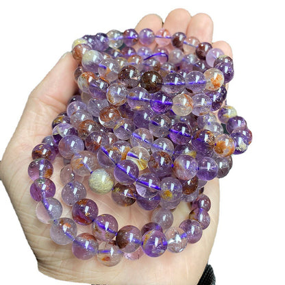 5A Natural Purple Ghost Stone Bracelet