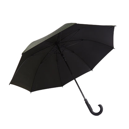 Automatic Long Handle Stripe Umbrella 8 Ribs Business