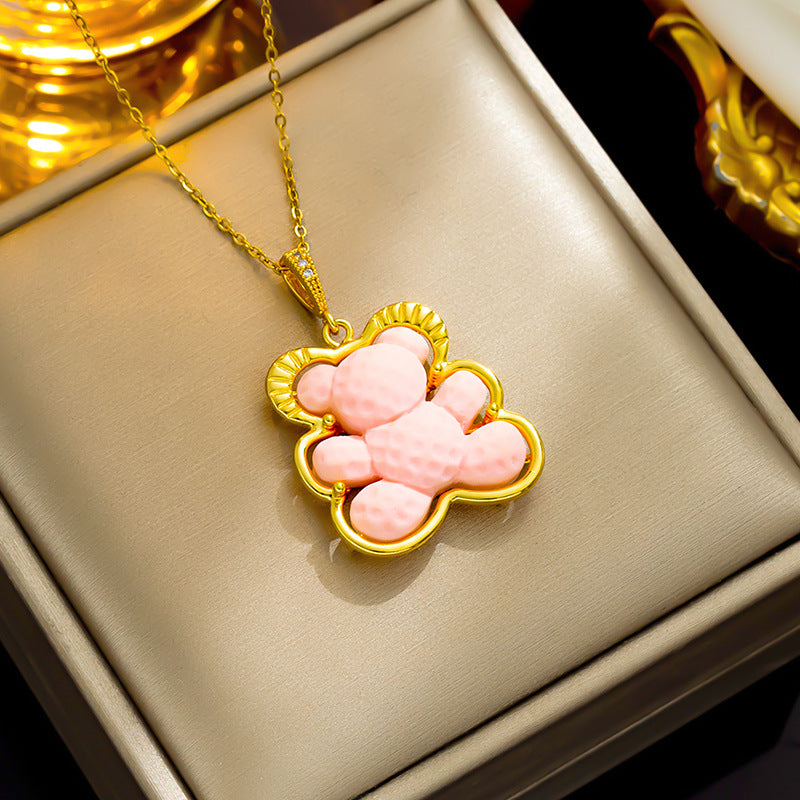 Colar de urso de biscoito colorido, atacado moderno transfronteiriço 