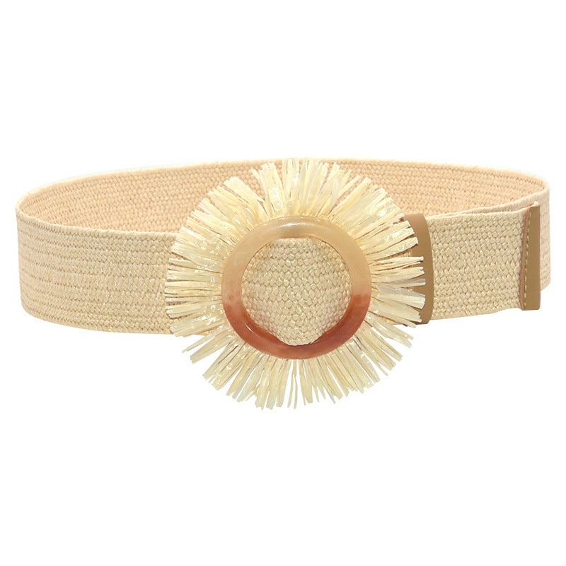 Casual woven belt belt waist seal