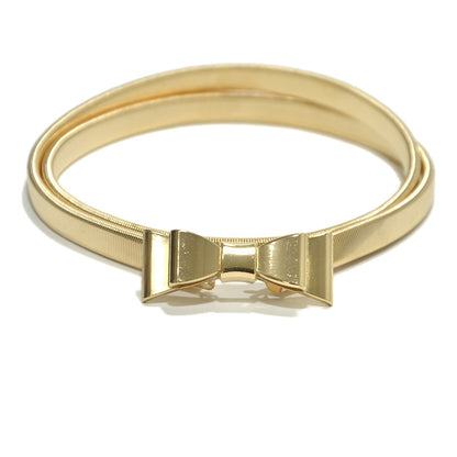 Double ring buckle elastic waist chain