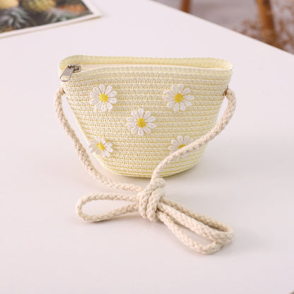 Fairy Family Sun Hat Crossbody Bag Set Girls' Beach Straw Hat