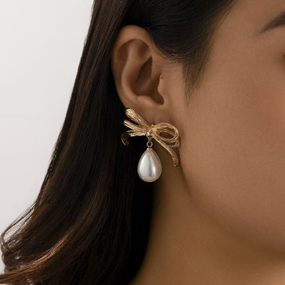 Bow Round Brand Cross Chain Necklace