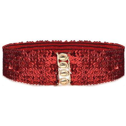 Personalized fish scales belt elastic