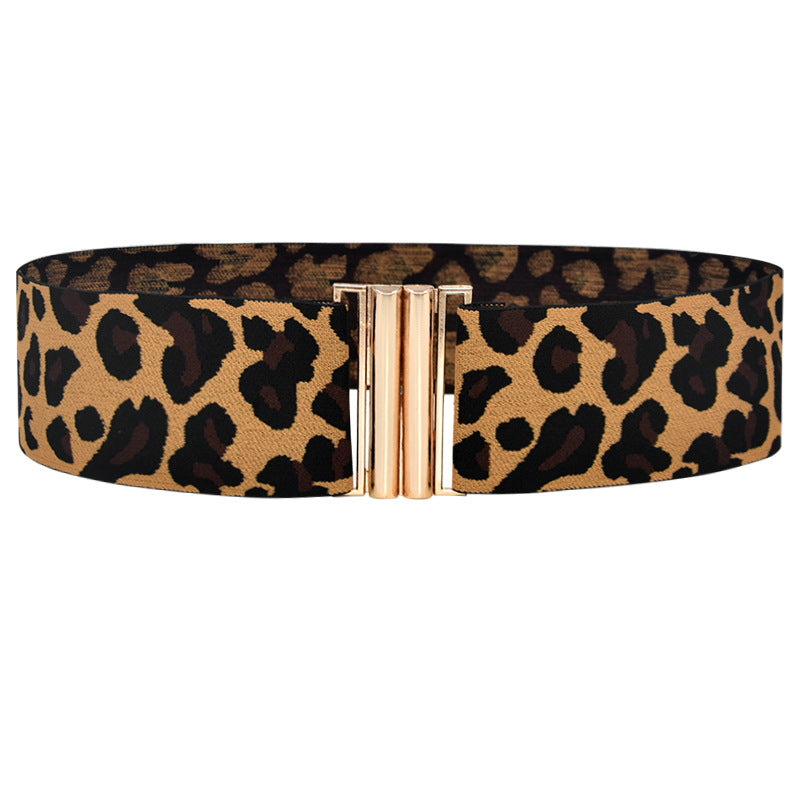 Belt leopard print