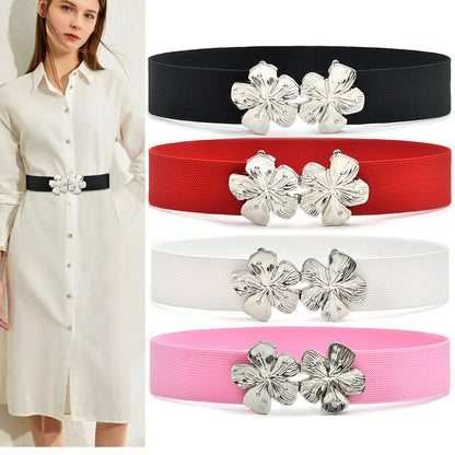 Simple pair of buckle belt women