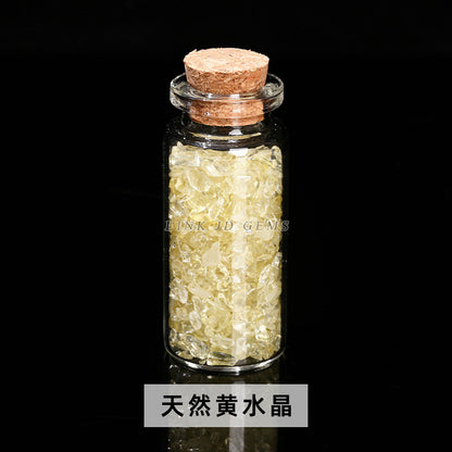 Crystal gravel wishing bottle jade agate gravel