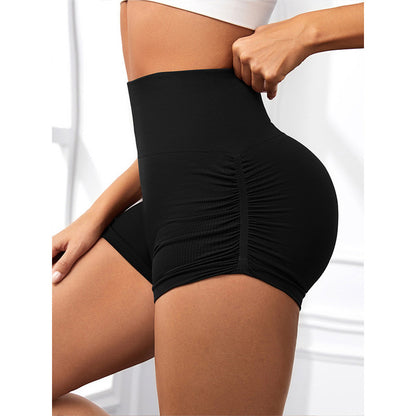 Peach hip fitness shorts women's sports three-point pants