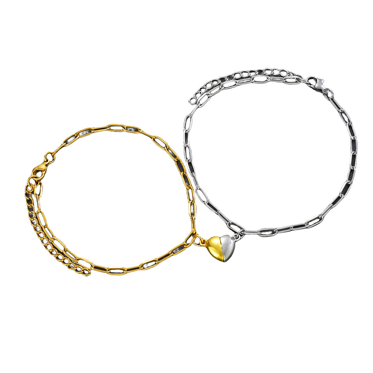 Stainless Steel Magnetic Love Couple Bracelet
