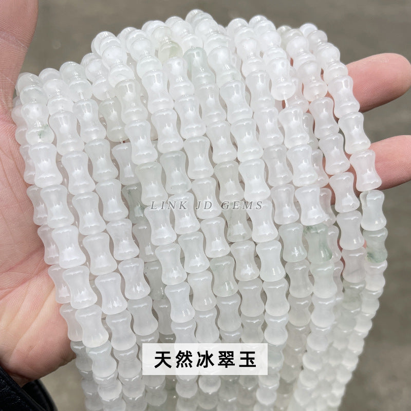 8X12mm Green Dongling Bamboo Beads Loose Beads