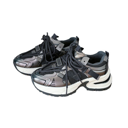 Zapatos de mujer transpirables de malla gruesa para todas las ocasiones. 
