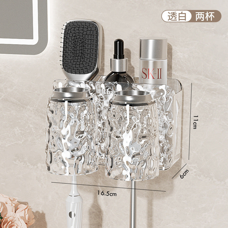 Soporte para cepillo de dientes sin taladro para montaje en pared para baño 