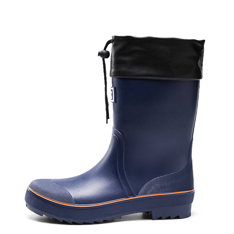 Rain boots men's fashion outer wear
