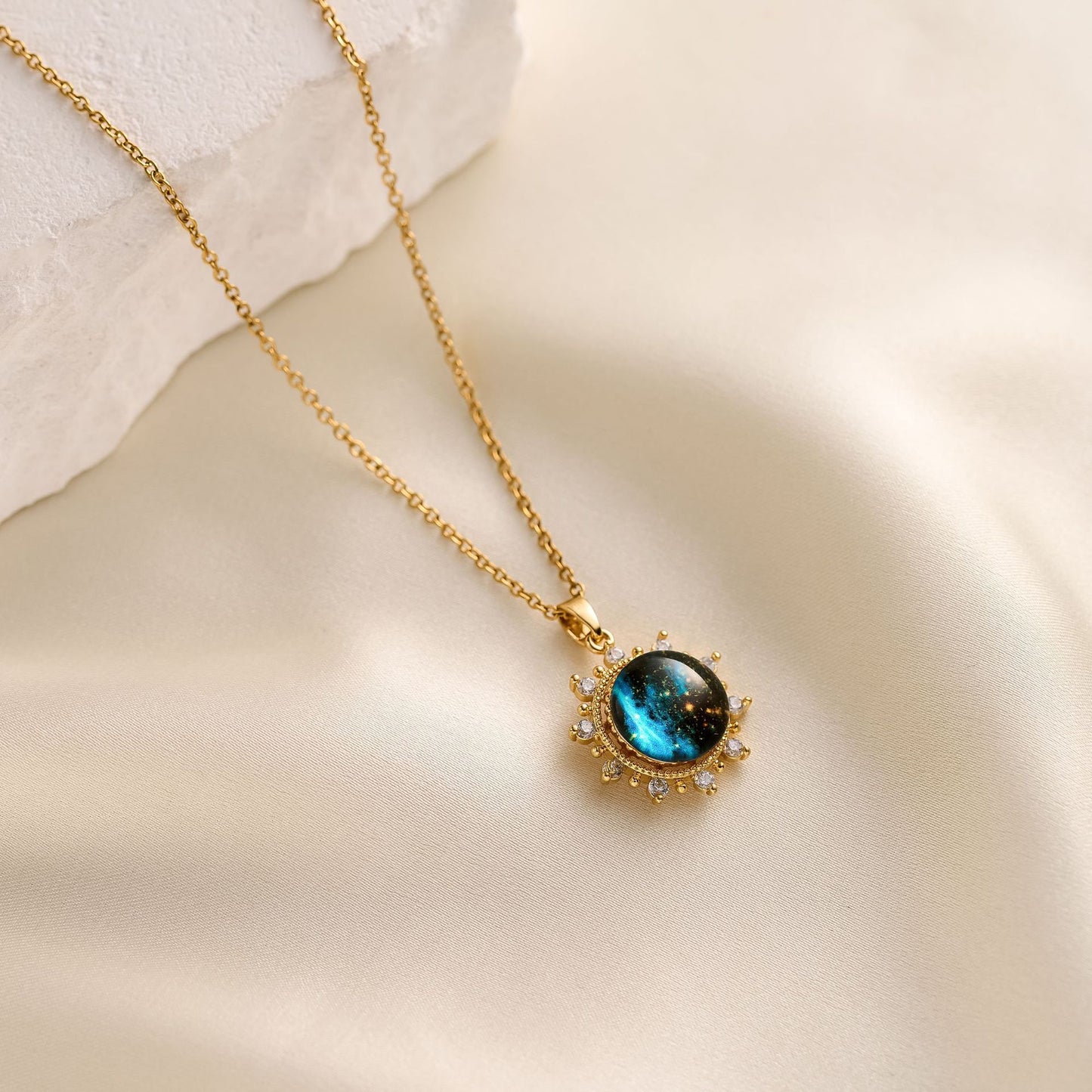 Blue Planet Necklace Woman