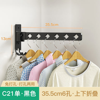 Folding Telescopic Clothes Rack