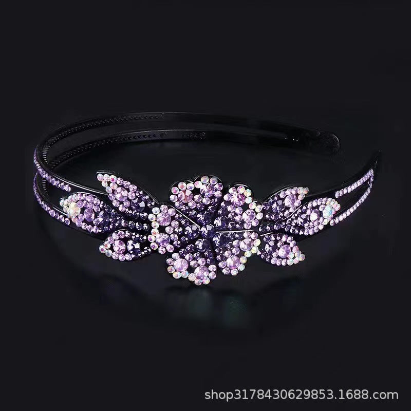 Headband spring and summer light luxury single flower headdress